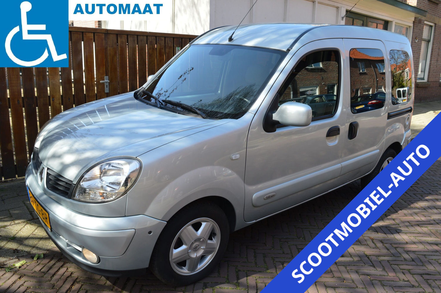 Renault Kangoo 1.6-16v | ROLSTOELAUTO | AUTOMAAT Ook geschikt voor (grote) scootmobiel