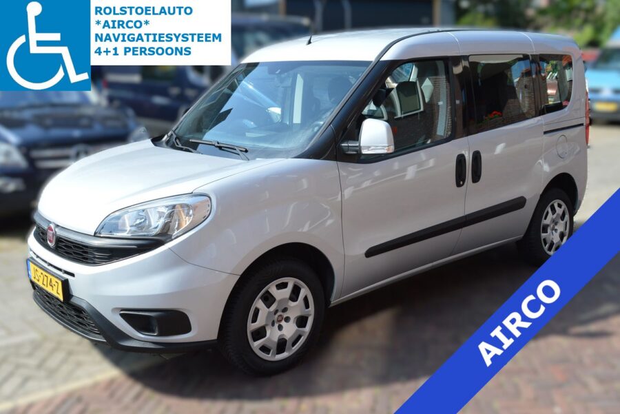 FIAT DOBLO F-STYLE | ROLSTOELAUTO | AIRCO | NAVIGATIESYSTEEM | 4+1 PERSOONS